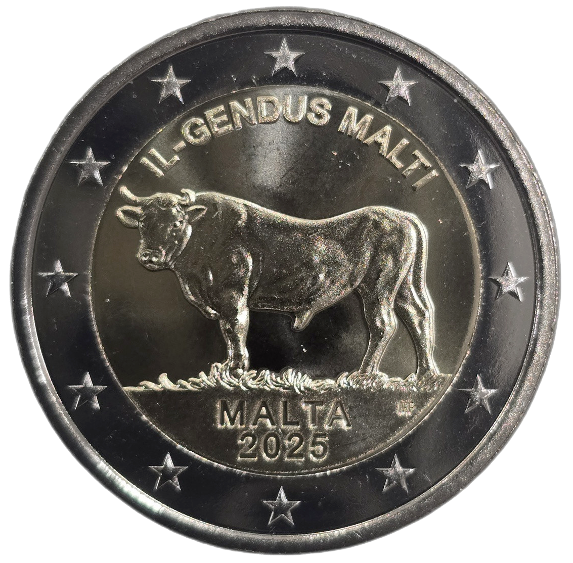 2 euros conmemorativa Buey Maltés